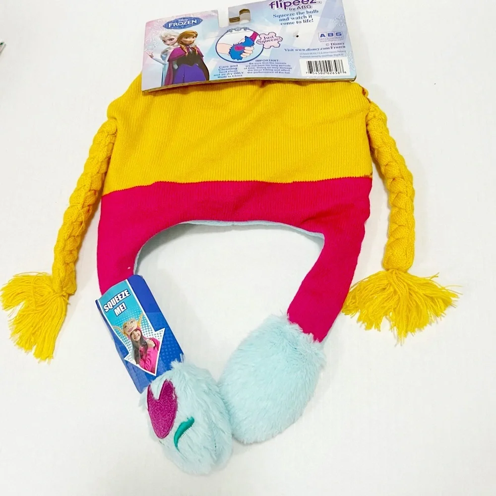 New Anna Frozen Novelty Cartoon Orange Fleece Squeeze